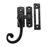 This is an image of Timco - Curly Tail Casement Fastener - Antique Black 86mm (1 Each Bag) 949946