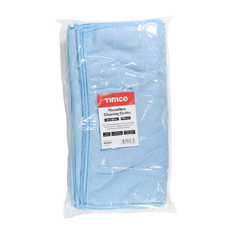 This is an image of Timco - Microfibre Cleaning Cloths 380 x 380mm (10 Pieces Bag) 973147