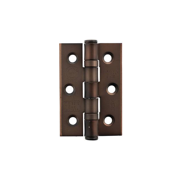 Quality image of Atlantic CE Fire Rated Grade 7 Ball Bearing Hinges 3" x 2" x 2mm - Antique Copper | Sku. a2h322ac | available from Trade Door Handles.