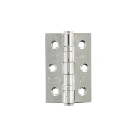 Quality image of Atlantic CE Fire Rated Grade 7 Ball Bearing Hinges 3" x 2" x 2mm - Polished Chrome | Sku. a2h322pc | available from Trade Door Handles.