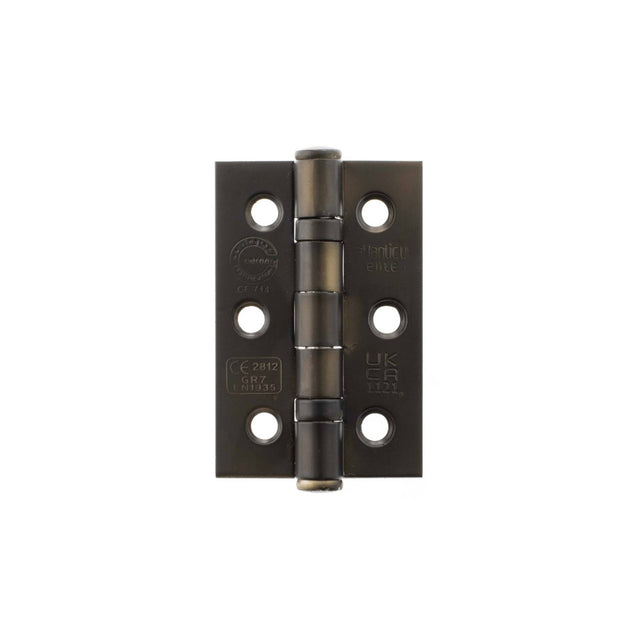 Quality image of Atlantic CE Fire Rated Grade 7 Ball Bearing Hinges 3" x 2" x 2mm - Urban Dark Bronze | Sku. a2h322udb | available from Trade Door Handles.