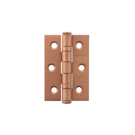Quality image of Atlantic CE Fire Rated Grade 7 Ball Bearing Hinges 3" x 2" x 2mm - Urban Satin Copper | Sku. a2h322usc | available from Trade Door Handles.