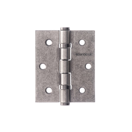 Quality image of Atlantic Ball Bearing Hinges 3" x 2.5" x 2.5mm - Distressed Silver | Sku. a2hb32525ds | available from Trade Door Handles.