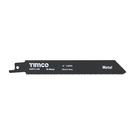 This is an image of Timco - Reciprocating Saw Blades - Metal Cutting - Bi-Metal - S922BF S922BF (5 Pieces Pack) A3013-150