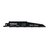 This is an image of Timco - Reciprocating Saw Blades - Wood with Nails Cutting - Bi-Metal - S610VF S610VF (5 Pieces Pack) A3020-150