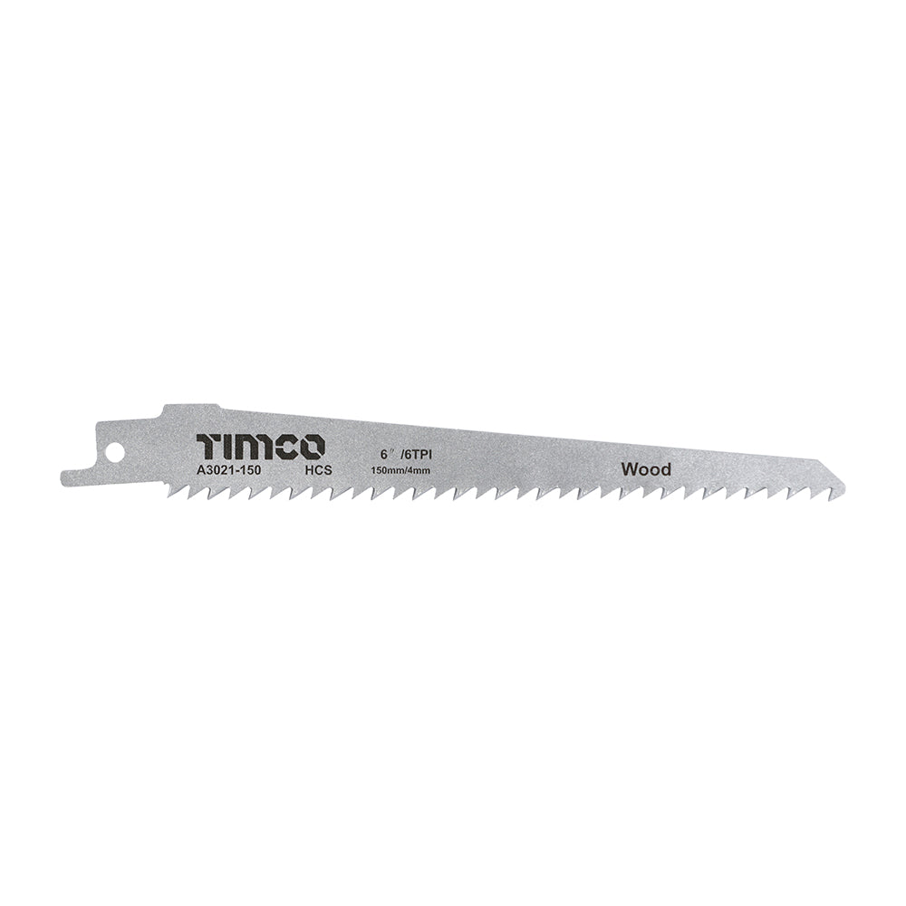This is an image of Timco - Reciprocating Saw Blades - Wood Cutting - High Carbon Steel - S644D S644D (5 Pieces Pack) A3021-150