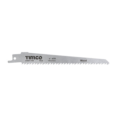This is an image of Timco - Reciprocating Saw Blades - Wood Cutting - High Carbon Steel - S644D S644D (5 Pieces Pack) A3021-150