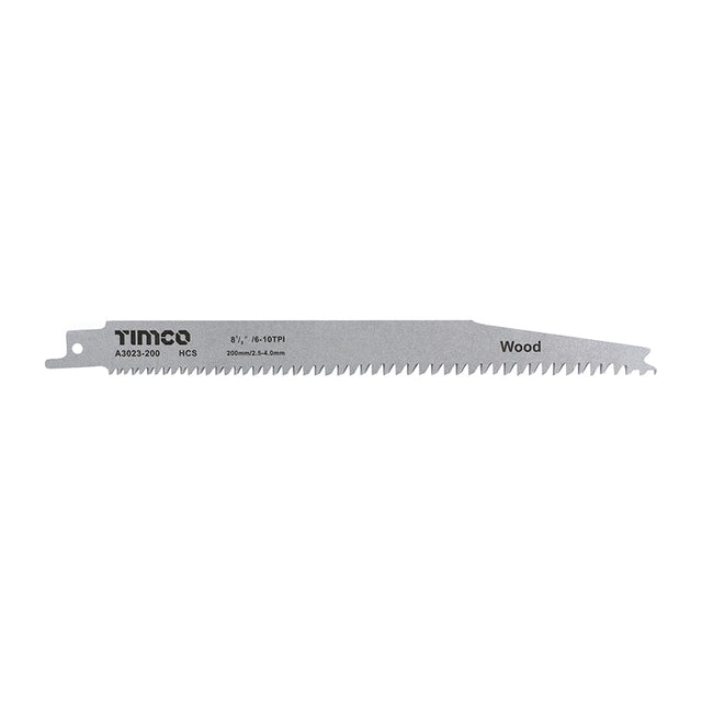 This is an image of Timco - Reciprocating Saw Blades - Wood Cutting - High Carbon Steel - S2345X S2345X (5 Pieces Pack) A3023-200