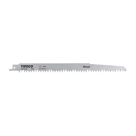 This is an image of Timco - Reciprocating Saw Blades - Wood Cutting - High Carbon Steel - S1531L S1531L (5 Pieces Pack) A3029-240