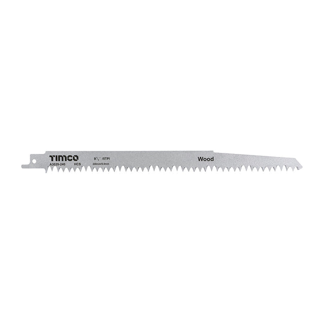 This is an image of Timco - Reciprocating Saw Blades - Wood Cutting - High Carbon Steel - S1531L S1531L (5 Pieces Pack) A3029-240