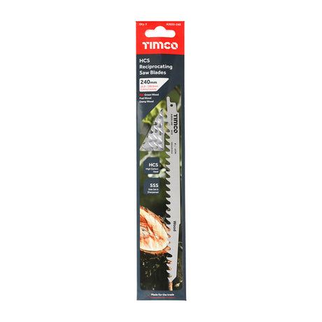 This is an image of Timco - Reciprocating Saw Blades - Wood Cutting - High Carbon Steel - S1542K S1542K (5 Pieces Pack) A3035-240