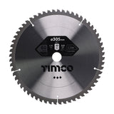 This is an image of Timco - -5Ãƒâ€šÃ‚Â° Circular Saw Blade 305 x 30 x 60T (1 Each Clamshell) A3053060