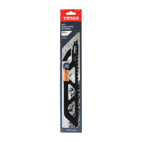This is an image of Timco - Reciprocating Saw Blades - Block / Brick Cutting - Tungsten Carbide Tipped Blade - S1243HM S1243HM (1 Each Pack) AB305-215