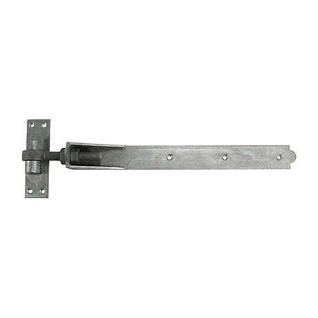 This is an image of Timco - Pair of Adjustable Band & Hook on Plates Hot Dipped Galvanised 450mm (1 Pairs Plain Bag) ABH450G