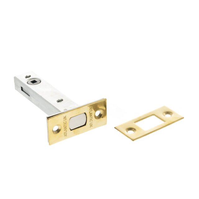 Quality image of Atlantic Tubular Deadbolt 4" - Raw Brass | Sku. adb4rb | available from Trade Door Handles.