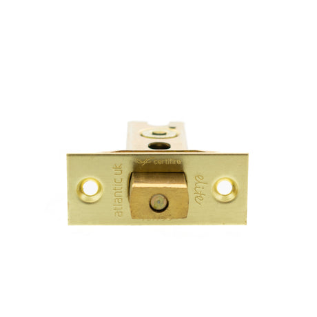 Quality image of Atlantic Fire-Rated CE Marked Bolt Through Tubular Deadbolt 2.5" - Satin Brass | Sku. adbce25sb | available from Trade Door Handles.