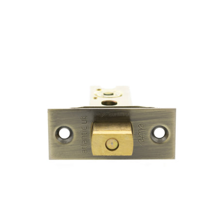 Quality image of Atlantic Fire-Rated CE Marked Bolt Through Heavy Duty Tubular Deadbolt 3" - Antique Brass | Sku. adbce3ab | available from Trade Door Handles.