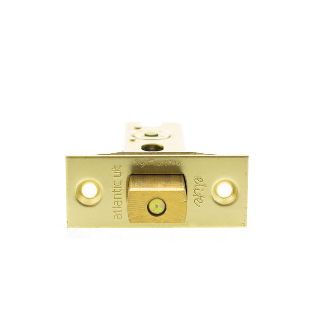 Quality image of Atlantic Fire-Rated CE Marked Bolt Through Heavy Duty Tubular Deadbolt 3" - Polished Brass | Sku. adbce3pb | available from Trade Door Handles.