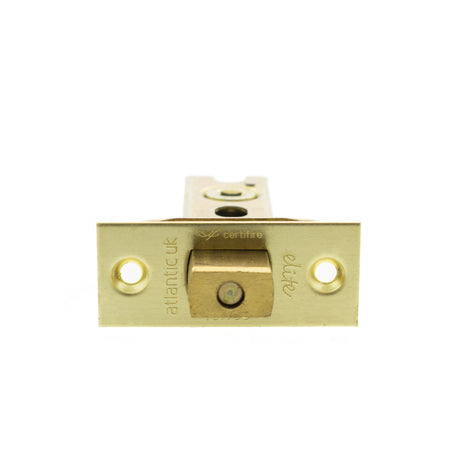 Quality image of Atlantic Fire-Rated CE Marked Bolt Through Heavy Duty Tubular Deadbolt 3" - Satin Brass | Sku. adbce3sb | available from Trade Door Handles.