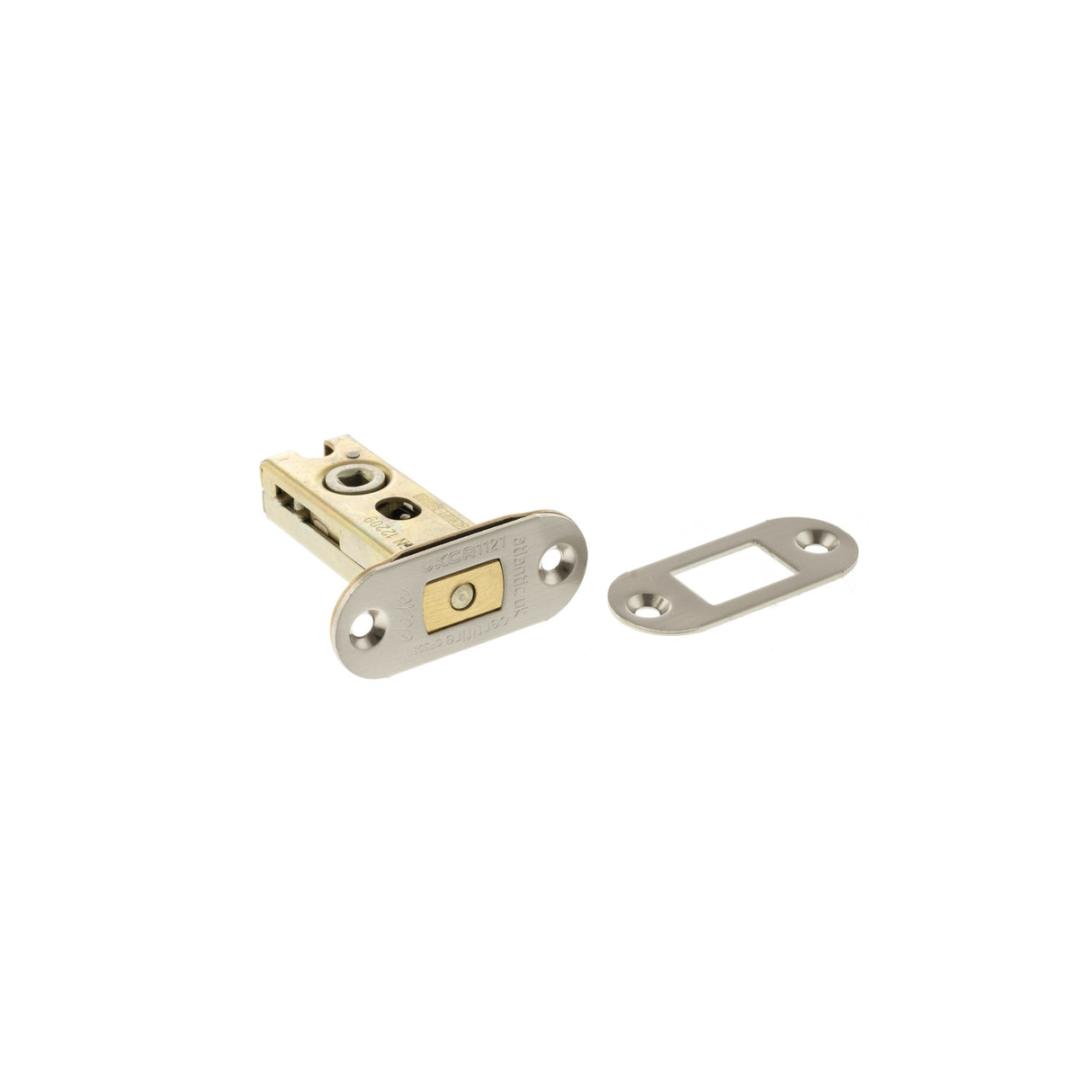 Quality image of Atlantic Radius Fire-Rated CE Marked Bolt Through Tubular Deadbolt 2.5" - Satin Nickel | Sku. adbrce25sn | available from Trade Door Handles.