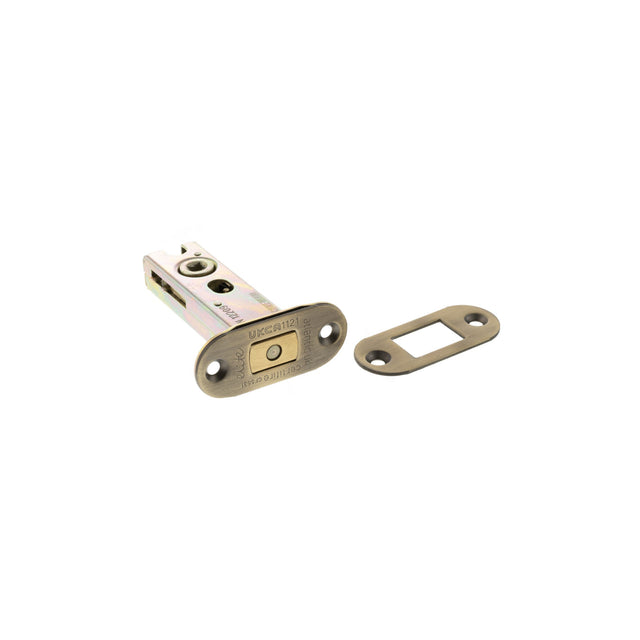 Quality image of Atlantic Radius Fire-Rated CE Marked Bolt Through Tubular Deadbolt 3" - Matt Antique Brass | Sku. adbrce3mab | available from Trade Door Handles.