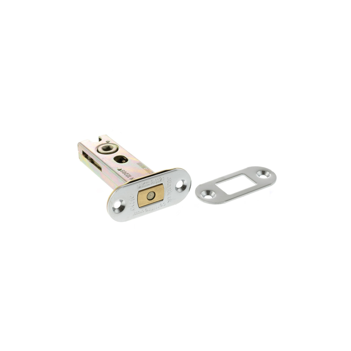 Quality image of Atlantic Radius Fire-Rated CE Marked Bolt Through Tubular Deadbolt 3" - Polished Chrome | Sku. adbrce3pc | available from Trade Door Handles.