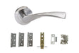 Quality image of Atlantic Aqua Door Pack Bundle (2.5" Latch, 3"x2" Hingesx3) - Satin Nickel/Nickel Plate | Sku. adpbeco20snnp25 | available from Trade Door Handles.