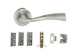 Quality image of Atlantic Wave Door Pack Bundle (2.5" Latch, 3"x2" Hingesx3) - Satin Chrome | Sku. adpbeco30sc25 | available from Trade Door Handles.