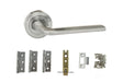 Quality image of Atlantic Surf Door Pack Bundle (3" Latch, 3"x2" Hingesx3) - Satin Chrome | Sku. adpbeco60sc3 | available from Trade Door Handles.