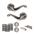 Quality image of Old English Colchester Door Handle Pack (3 Lever Lock Set - 3" CE Sashlock, 3" Fire Rated Hinges x3) - Matt Gun Metal | Sku. adpoe177mbn15 | available from Trade Door Handles.