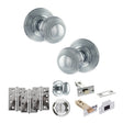 Quality image of Old English Ripon Door Knob Pack (Bathroom Set - 4" Deadbolt, 4" Fire Rated Hinges x3) - Polished Chrome | Sku. adpoe50rmkpc63 | available from Trade Door Handles.