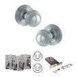 Quality image of Old English Ripon Door Knob Pack (Lock Set - Horizontal Sashlock, 4" Fire Rated Hinges x3) - Polished Chrome | Sku. adpoe50rmkpc71 | available from Trade Door Handles.