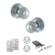 Quality image of Old English Ripon Door Knob Pack (Lock Set - Horizontal Sashlock, 4" Slim Knuckle Hinges x2) - Polished Chrome | Sku. adpoe50rmkpc73 | available from Trade Door Handles.