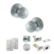 Quality image of Old English Ripon Door Knob Pack (Bathroom Set - 4" Deadbolt, 4" Slim Knuckle Hinges x2) - Satin Chrome | Sku. adpoe50rmksc65 | available from Trade Door Handles.