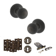 Quality image of Old English Ripon Door Knob Pack (Lock Set - Horizontal Sashlock, 3" Fire Rated Hinges x3) - Urban Dark Bronze | Sku. adpoe50rmkudb69 | available from Trade Door Handles.