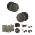 Quality image of Old English Harrogate Door Knob Pack (Bathroom Set - 3" Deadbolt, 4" Fire Rated Hinges x3) - Urban Bronze | Sku. adpoe58mmkub62 | available from Trade Door Handles.