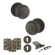 Quality image of Old English Harrogate Door Knob Pack (Lock Set - Horizontal Sashlock, 3" Fire Rated Hinges x3) - Urban Bronze | Sku. adpoe58mmkub69 | available from Trade Door Handles.