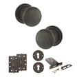 Quality image of Old English Harrogate Door Knob Pack (Lock Set - Horizontal Sashlock, 4" Slim Knuckle Hinges x2) - Urban Bronze | Sku. adpoe58mmkub73 | available from Trade Door Handles.