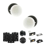 Quality image of Old English Skipton Door Knob Pack (Bathroom Set - 3" Deadbolt, 4" Fire Rated Hinges x3) - Matt Black | Sku. adpoe59cmkwhmb62 | available from Trade Door Handles.