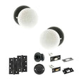 Quality image of Old English Skipton Door Knob Pack (Bathroom Set - 3" Deadbolt, 4" Slim Knuckle Hinges x2) - Matt Black | Sku. adpoe59cmkwhmb64 | available from Trade Door Handles.