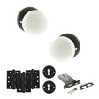 Quality image of Old English Skipton Door Knob Pack (Lock Set - Horizontal Sashlock, 4" Fire Rated Hinges x3) - Matt Black | Sku. adpoe59cmkwhmb71 | available from Trade Door Handles.