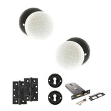Quality image of Old English Skipton Door Knob Pack (Lock Set - Horizontal Sashlock, 4" Slim Knuckle Hinges x2) - Matt Black | Sku. adpoe59cmkwhmb73 | available from Trade Door Handles.