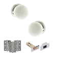 Quality image of Old English Skipton Door Knob Pack (Latch Set - 4" HD Latch, 3" Fire Rated Hinges x3) - Polished Chrome | Sku. adpoe59cmkwhpc55 | available from Trade Door Handles.