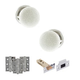 Quality image of Old English Skipton Door Knob Pack (Latch Set - 4" HD Latch, 3" Fire Rated Hinges x3) - Polished Chrome | Sku. adpoe59cmkwhpc55 | available from Trade Door Handles.