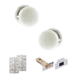 Quality image of Old English Skipton Door Knob Pack (Latch Set - 3" HD Latch, 4" Slim Knuckle Hinges x2) - Polished Chrome | Sku. adpoe59cmkwhpc58 | available from Trade Door Handles.