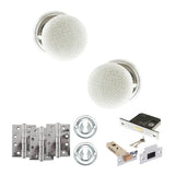 Quality image of Old English Skipton Door Knob Pack (Lock Set - 3" Latch & Deadlock, 4" Fire Rated Hinges x3) - Polished Chrome | Sku. adpoe59cmkwhpc67 | available from Trade Door Handles.