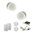 Quality image of Old English Skipton Door Knob Pack (Lock Set - 3" Latch & Deadlock, 4" Slim Knuckle Hinges x2) - Polished Chrome | Sku. adpoe59cmkwhpc68 | available from Trade Door Handles.