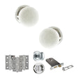 Quality image of Old English Skipton Door Knob Pack (Lock Set - Horizontal Bathlock, 3" Fire Rated Hinges x3) - Polished Chrome | Sku. adpoe59cmkwhpc70 | available from Trade Door Handles.