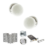 Quality image of Old English Skipton Door Knob Pack (Lock Set - Horizontal Bathlock, 3" Fire Rated Hinges x3) - Polished Chrome | Sku. adpoe59cmkwhpc70 | available from Trade Door Handles.