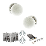Quality image of Old English Skipton Door Knob Pack (Lock Set - Horizontal Sashlock, 4" Fire Rated Hinges x3) - Polished Chrome | Sku. adpoe59cmkwhpc71 | available from Trade Door Handles.